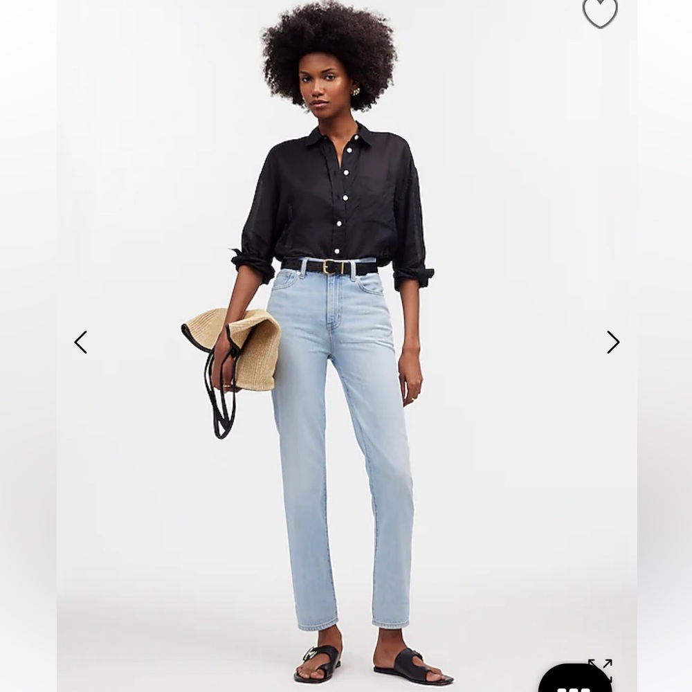 Madewell Perfect Vintage jeans in Fitzgerald wash.